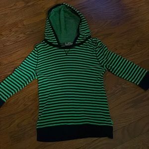 Lauren active with a hoodie